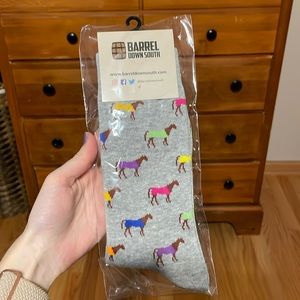 Barrel Down South horse crew socks
